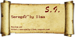 Seregély Ilma névjegykártya